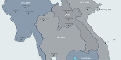 નકશો ઉત્તર લાઓસ