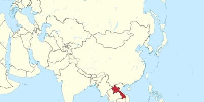 નકશો લાઓસ એશિયા
