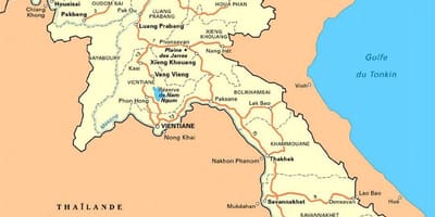 વિગતવાર નકશો લાઓસ